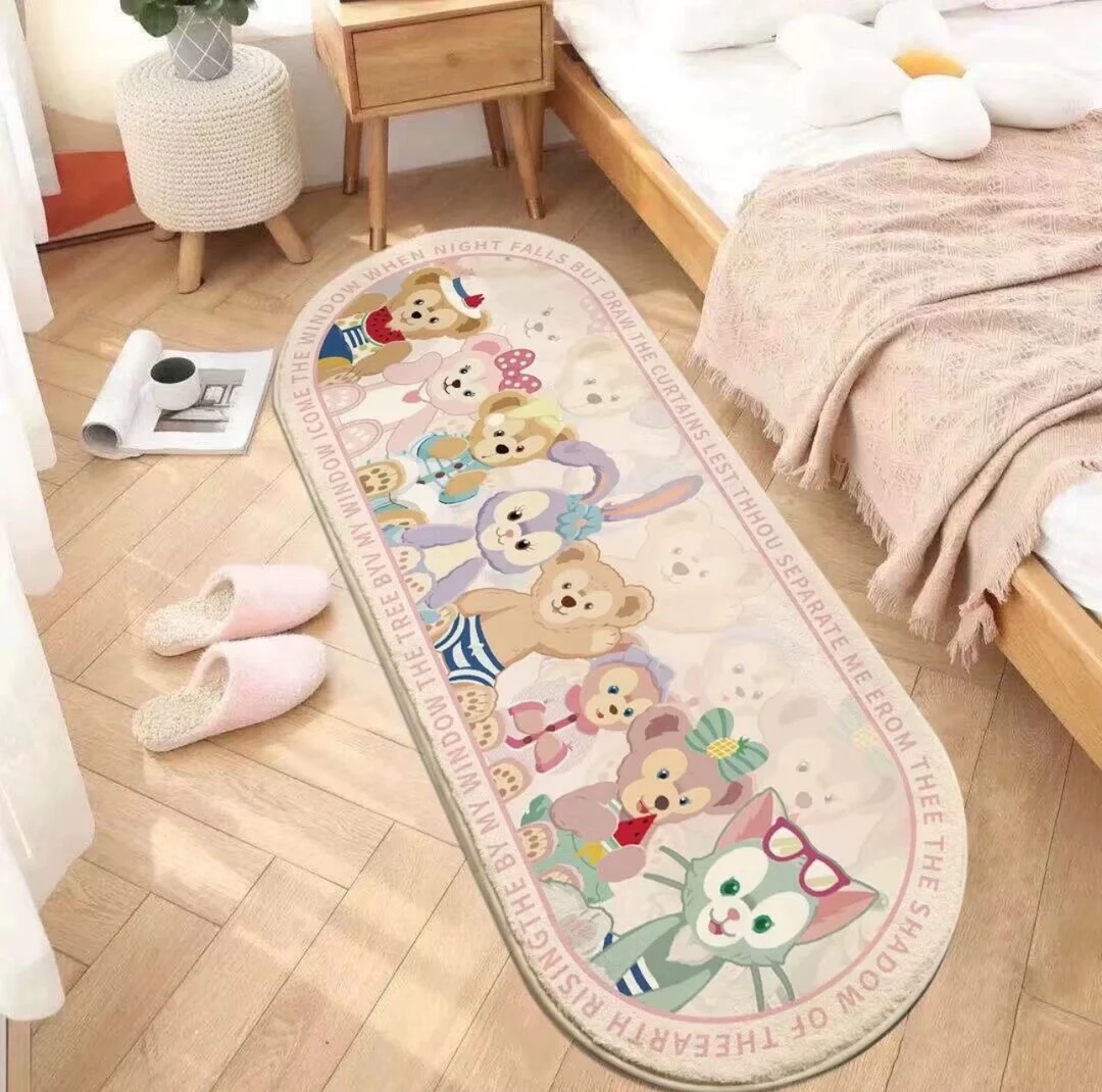 A仿羊绒卧室床边毯加厚绒毛隔凉飘窗垫柔软舒适可爱房间地毯