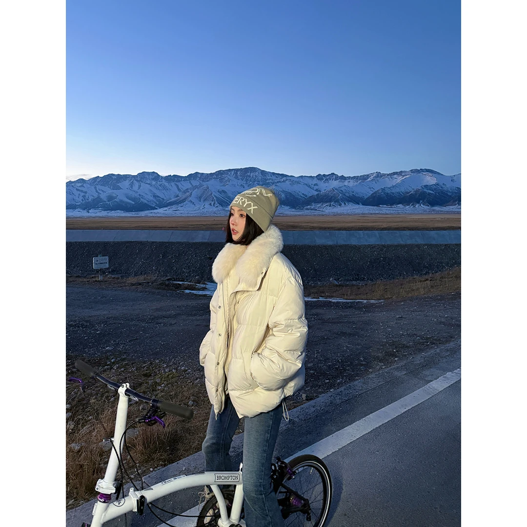 FORNI  云端盛典马甲毛毛领羽绒服马甲女