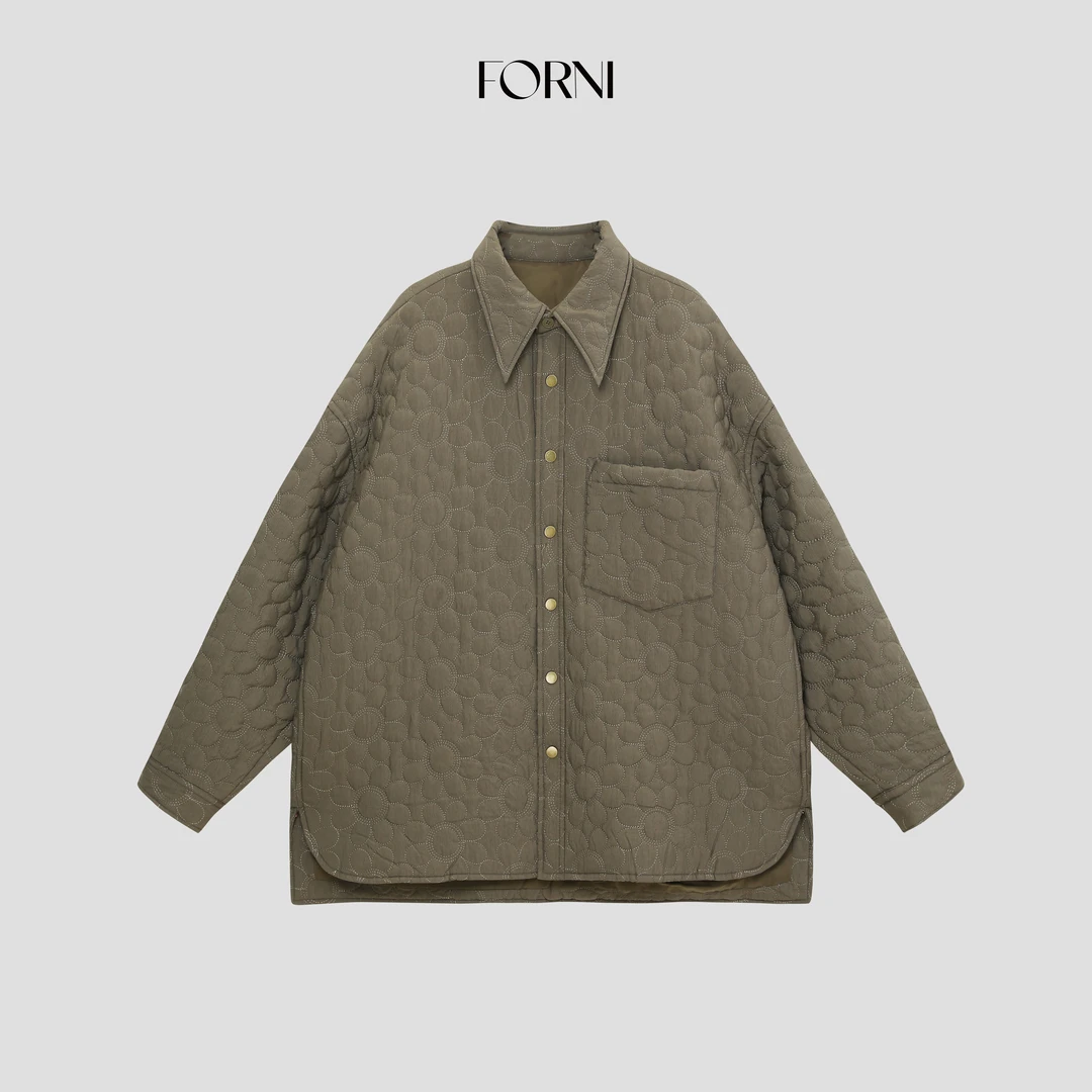 FORNI  塞纳河畔 独家定制太阳花绗线棉衣衬衫外套