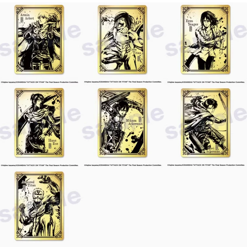 【拆包日谷】《进击的巨人》墨绘水墨风闪VOL.1拍立得盲盒（代拆）