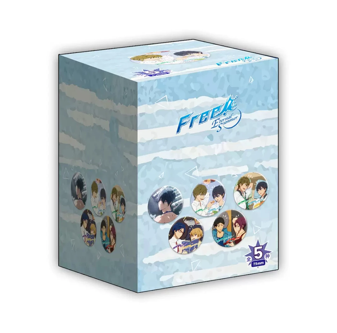 【拆包】漫序-《Free!男子游泳部》正版双人75mm双闪吧唧冰箱贴（拆包）