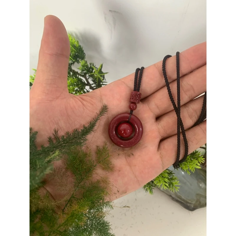 含辰砂工艺品（朱砂）吊坠紫金色诸事顺什么转运款吊坠时尚情侣礼物