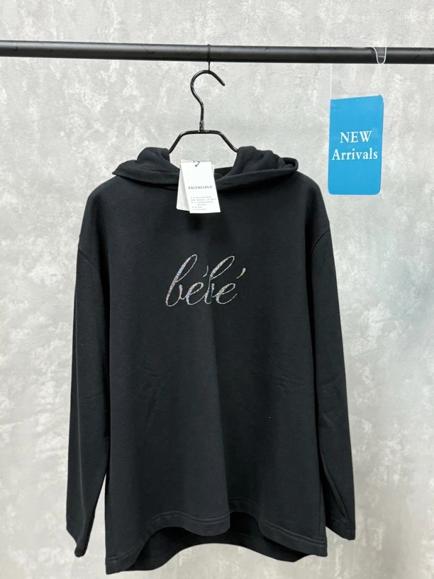 全新未使用 Balenciaga/巴黎世家 lele抓绒卫衣xs衣长70 胸围104