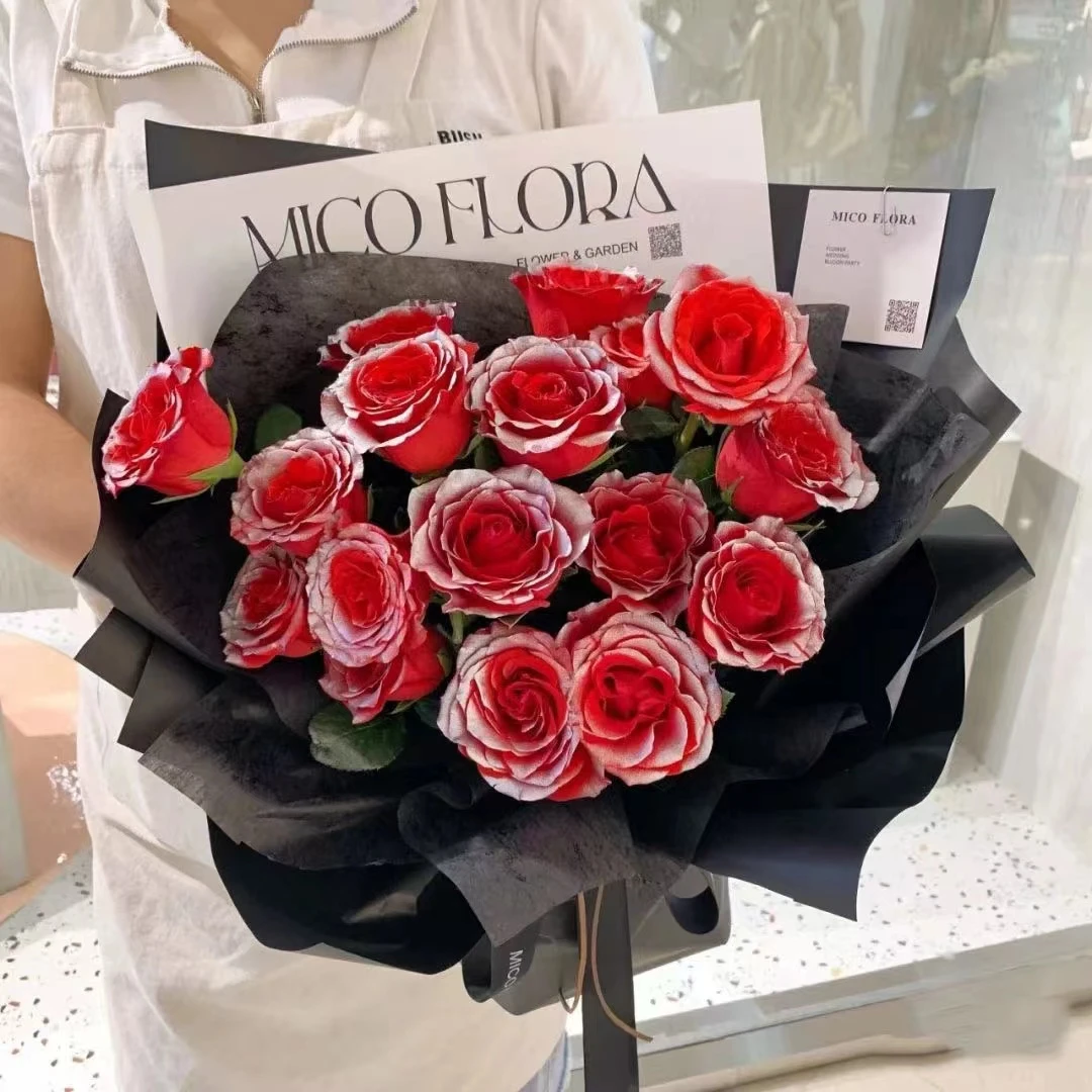 为伊鲜花喷色剂玫瑰花染色剂网红碎冰蓝花束包装材料花艺花店资材