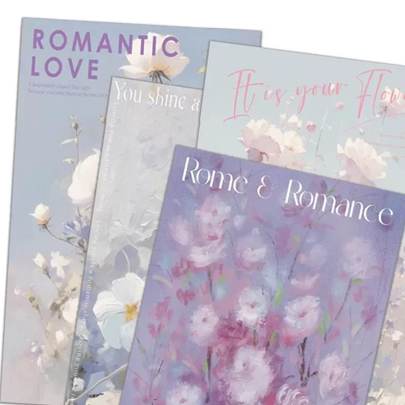 爱丽丝油画氛围纸花卉背景鲜花店礼品花束包装纸批发包花diy材料