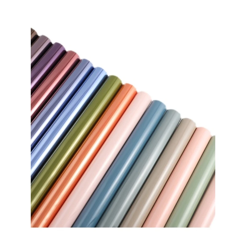 彩色玻璃纸OPP防水纸甜蜜幻彩水晶纸花艺包花包装材料鲜花包装纸