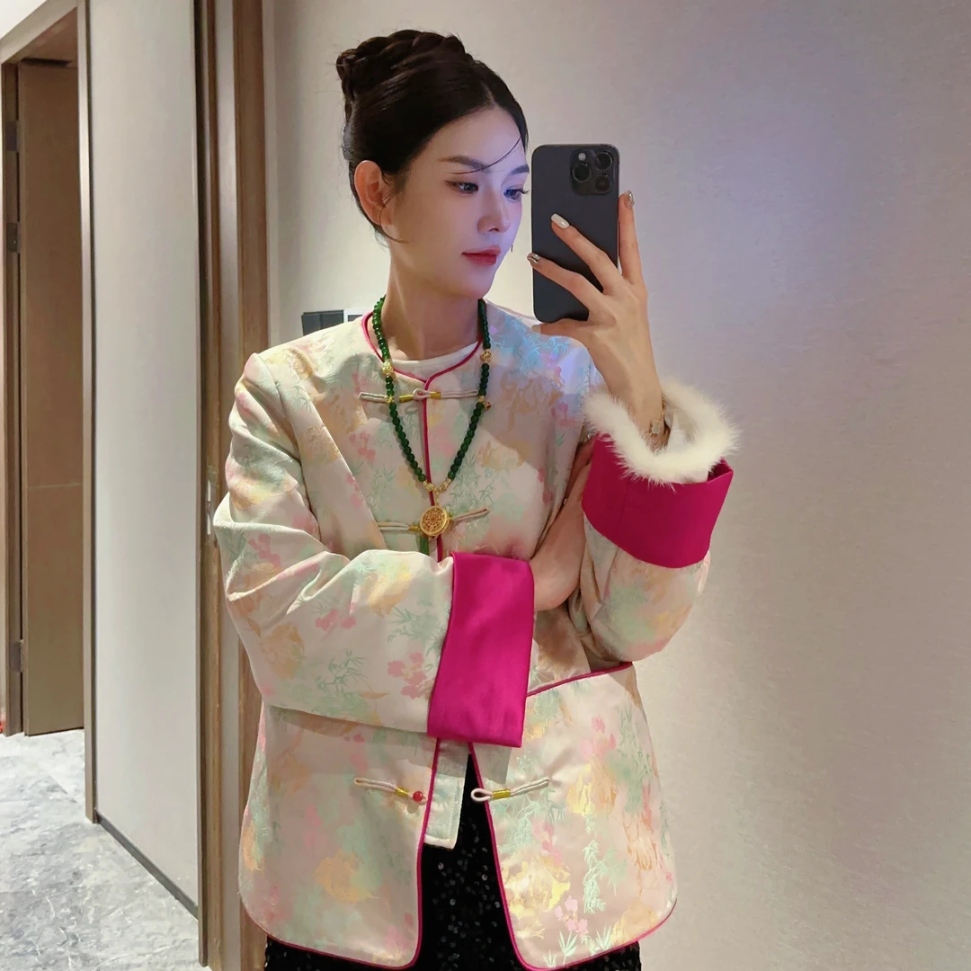 BAGALIO【早春新款】【锦上添花】新年年服撞色国风外套
