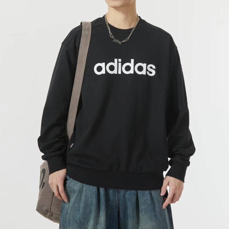 【门店在售】adidas/阿迪达斯男子秋季运动休闲套头衫JJ0419[多色]