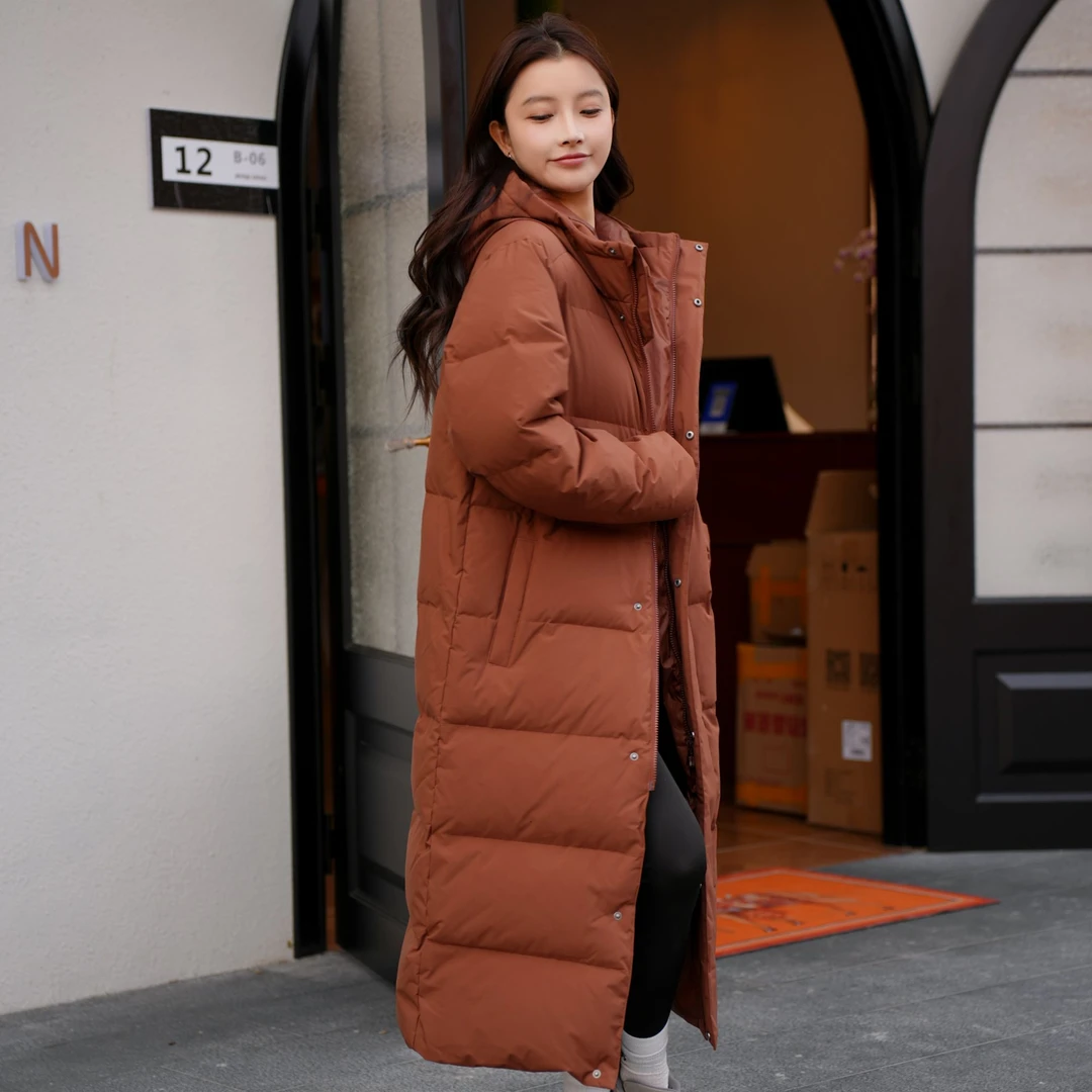 【小北专属】adidas/阿迪达斯男女连帽长款防风保暖羽绒服 JW1691