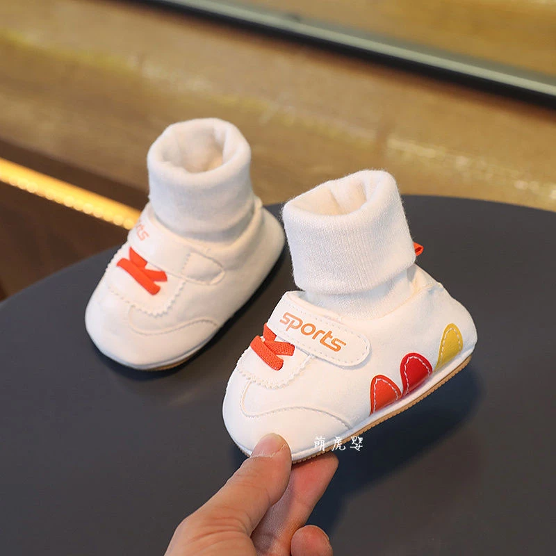0-1岁婴儿鞋袜6个月春秋软底男女宝宝鞋透气鞋新生儿冬加绒不掉鞋