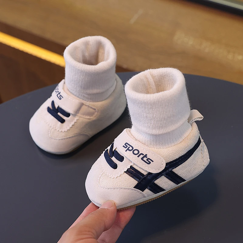 0-1岁男女宝宝步前鞋袜软底魔术贴学步鞋新生儿6-12个月婴儿鞋子