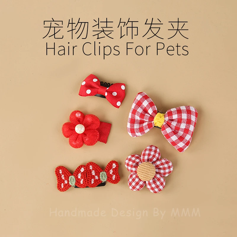 猫狗发夹宠物猫狗发夹头花宠物发夹发卡小狗小猫饰品小狗猫咪发夹