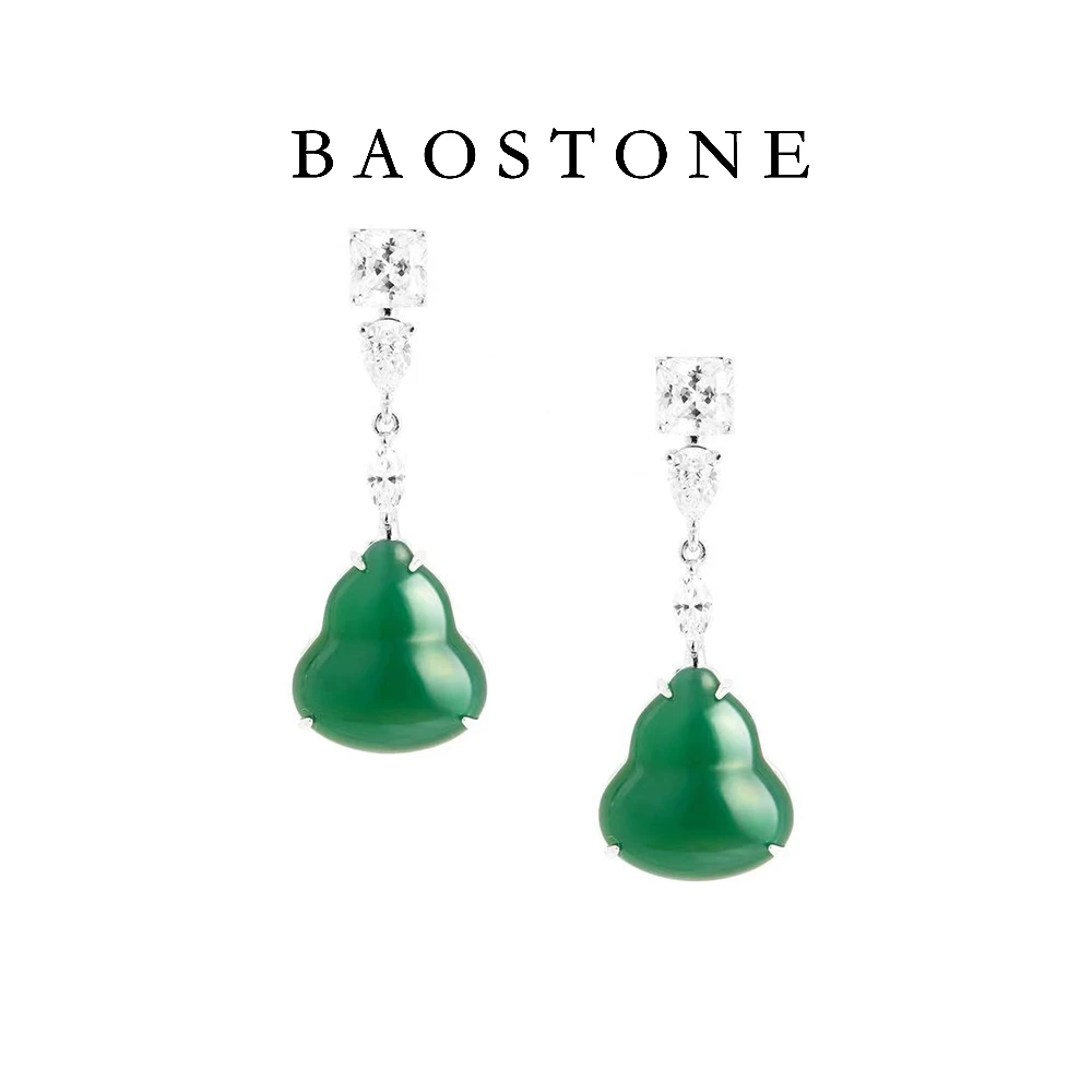 天然玉髓【羽柒】耳坠时尚精致轻奢e268