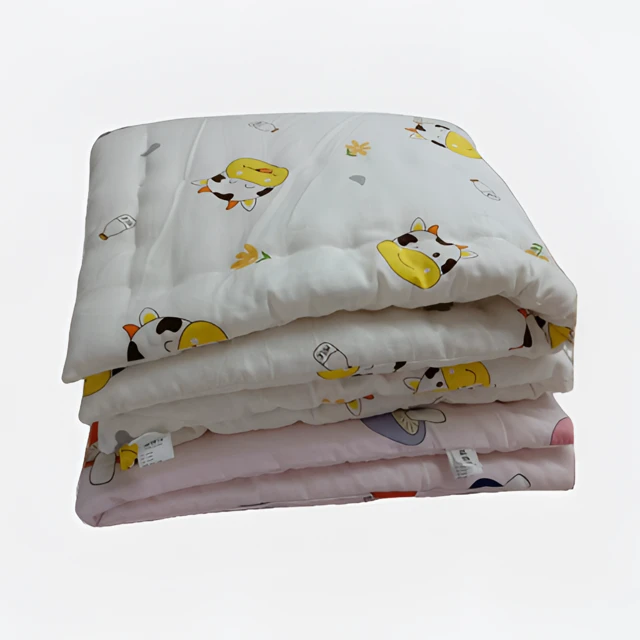 【福霞佳】宝宝包被方被新生儿产房透气棉花被幼儿可拆棉花床褥被子