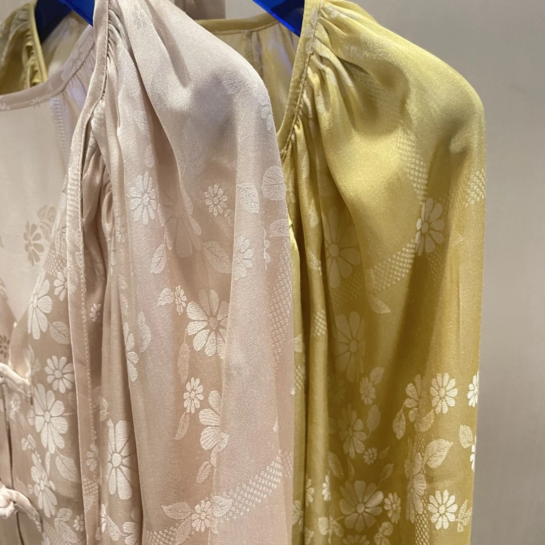 FF  COLA 9668『花喜莲』新中式盘扣衬衫长袖中国风宽松衬衣