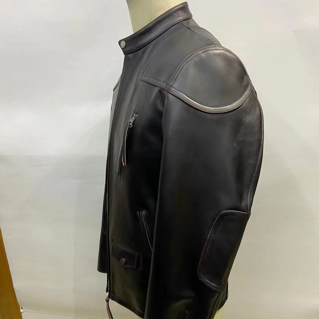 【吴师傅高端定制】男士皮夹克外套