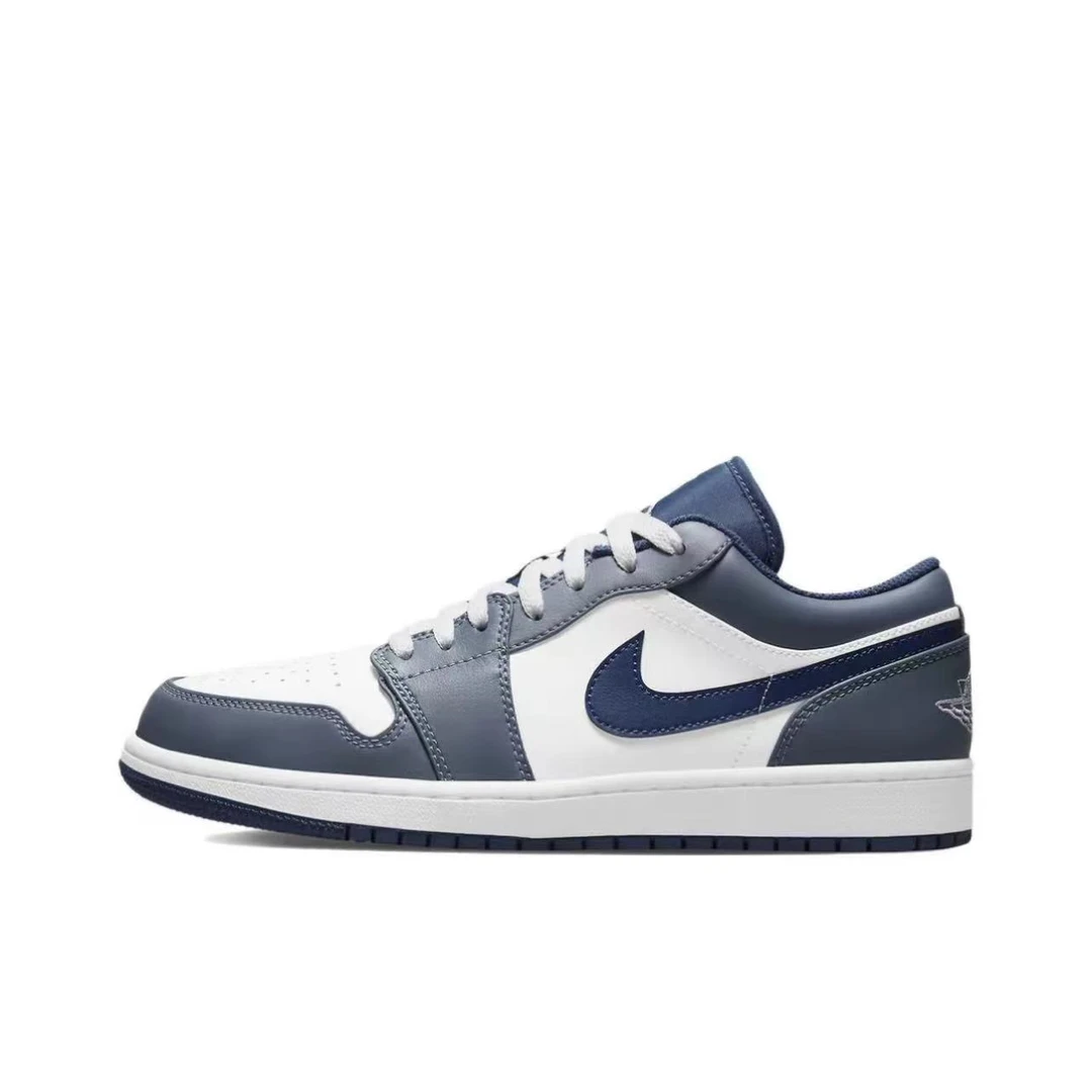 Air Jordan 1 Low 海军蓝男款低帮复古潮流篮球鞋553558-414