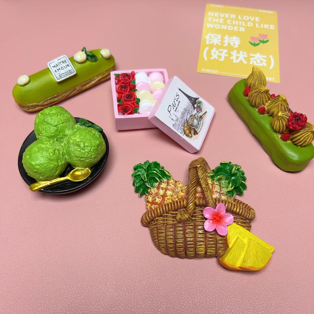 【直播装】自选备注下单冰箱贴手工立体解压创意磁性贴雪绵豆沙