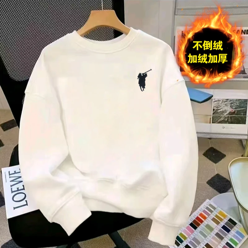 【重磅刺绣战马加绒卫衣】潮牌新品男女卫衣宽松刺绣韩版卫衣501