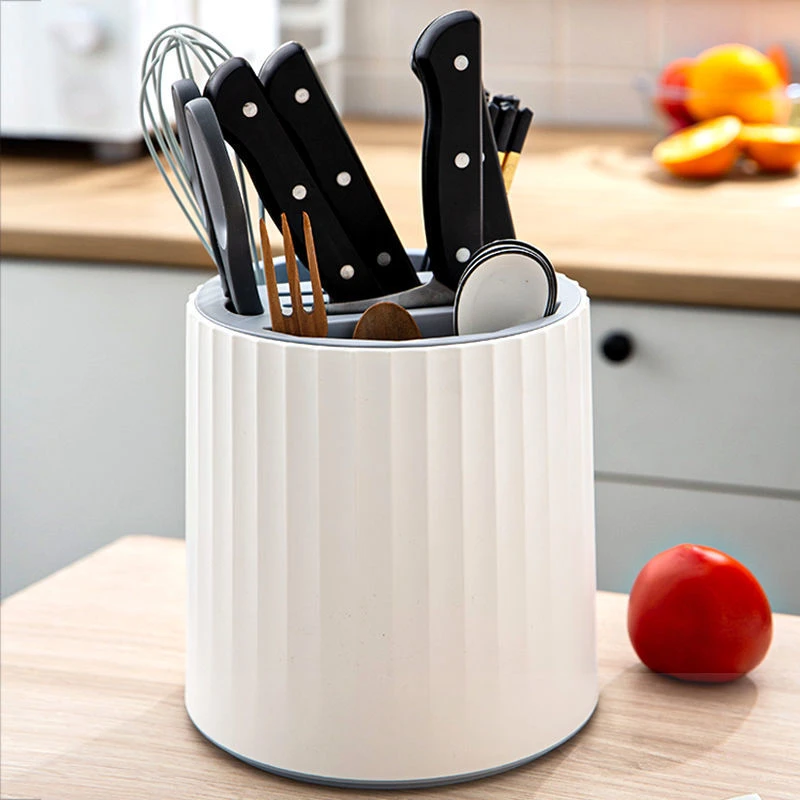 【新疆包邮】可旋转刀架刀具置物架多功能台面置物家用厨房筷子笼