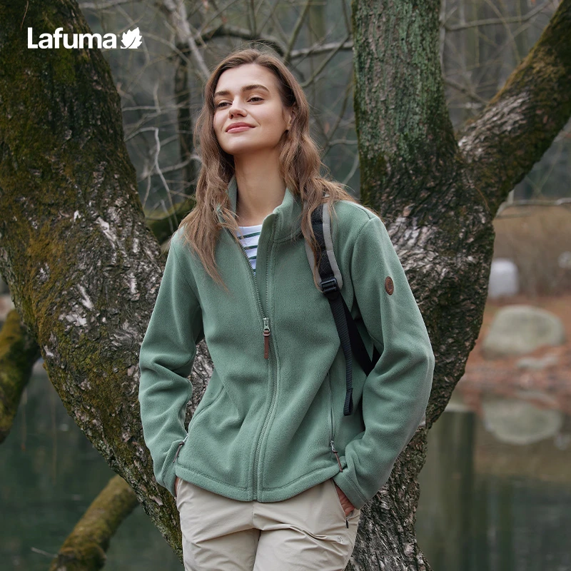 【双面奥粒绒】LAFUMA户外秋冬抓绒衣女休闲立领开衫外套LFJA4CR67