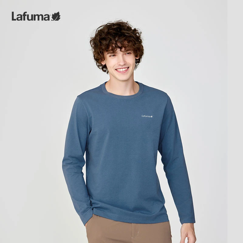 LAFUMA乐飞叶户外春夏速干长袖休闲男士防晒圆领打底衫LMTS4AL13