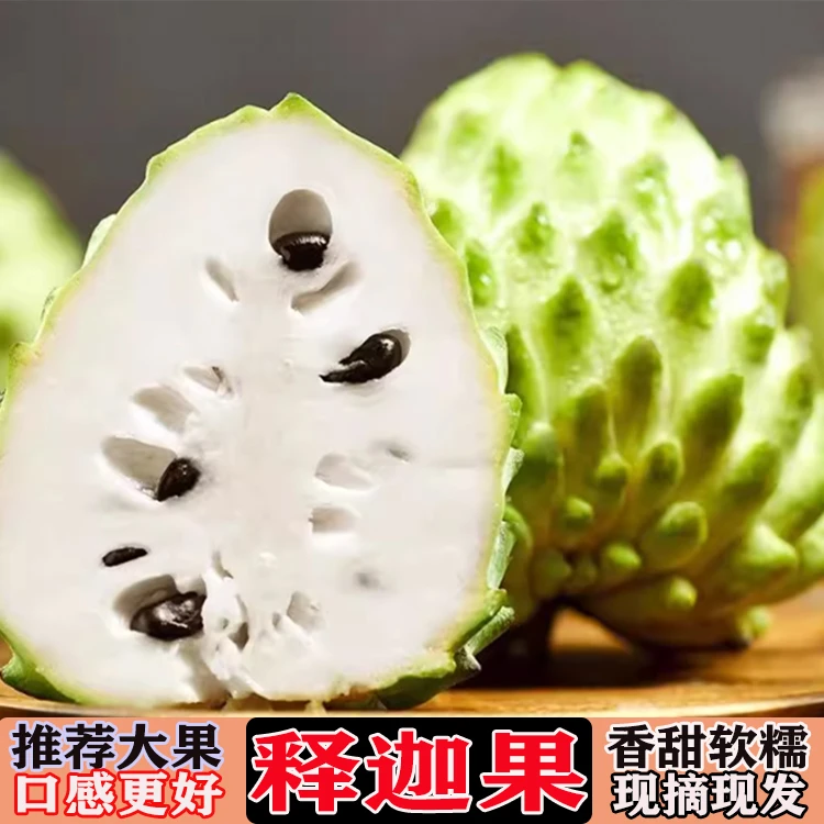 【6枚装】广西凤梨释迦果当季新鲜释迦果大果番荔枝佛头果稀有水果