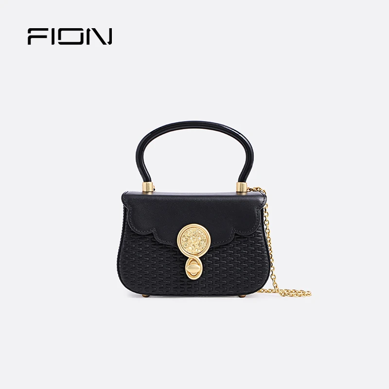 【品牌奥莱】菲安妮手提鳄鱼纹女包牛皮高级感单肩包 FAAFJIJ003