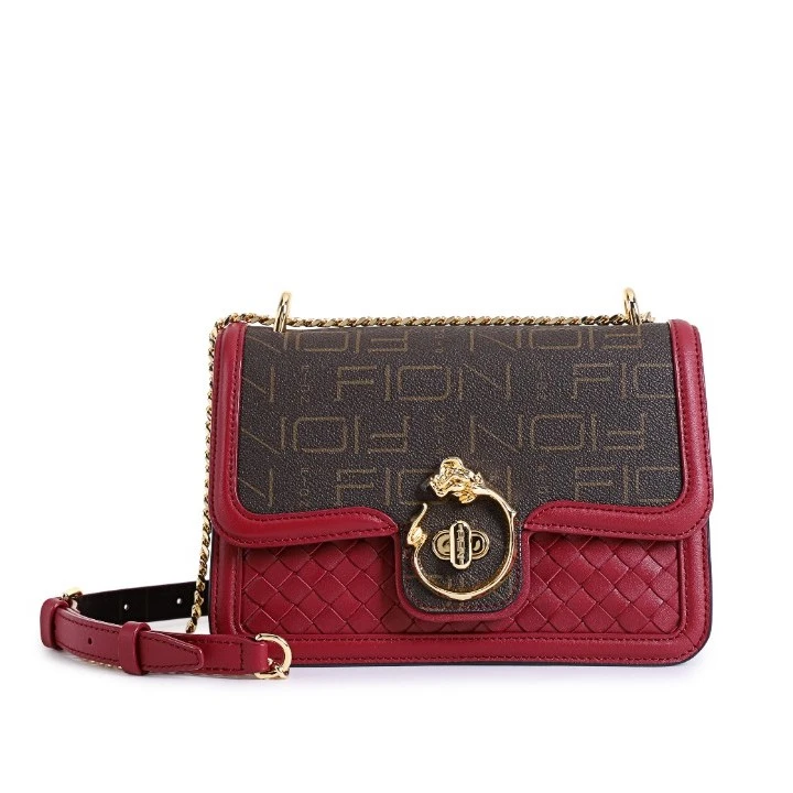 FION/菲安妮奥莱经典时尚复古女士轻奢链条包单肩包FAAFIXY001