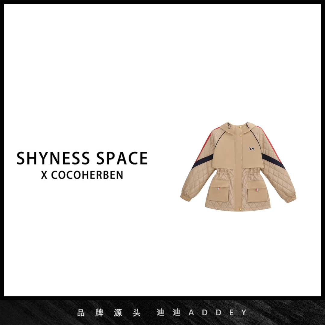 CocoHerben2024冬季新品时尚港风、复古新款加厚派克服外套LY4831