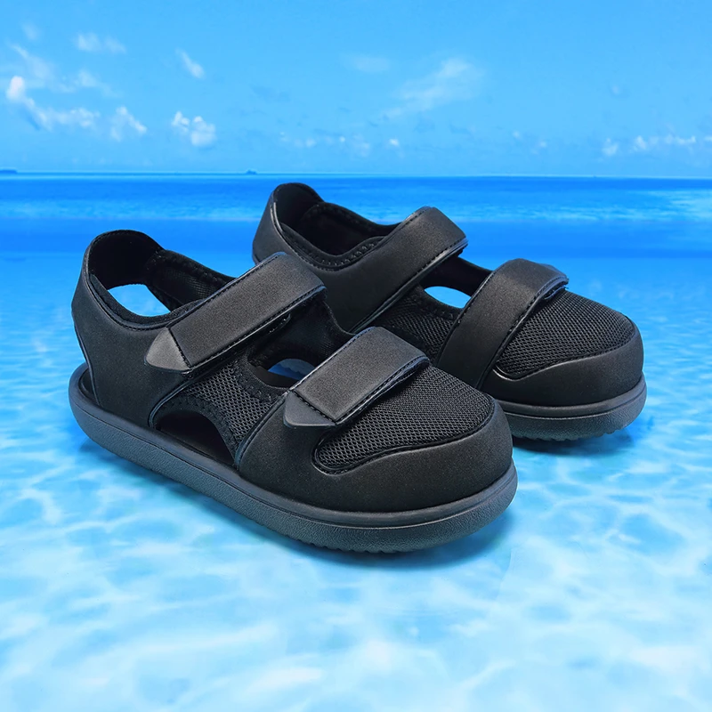 丘特熊儿童休闲包头凉鞋2024新款夏季沙滩鞋柔软舒适防滑时尚潮鞋