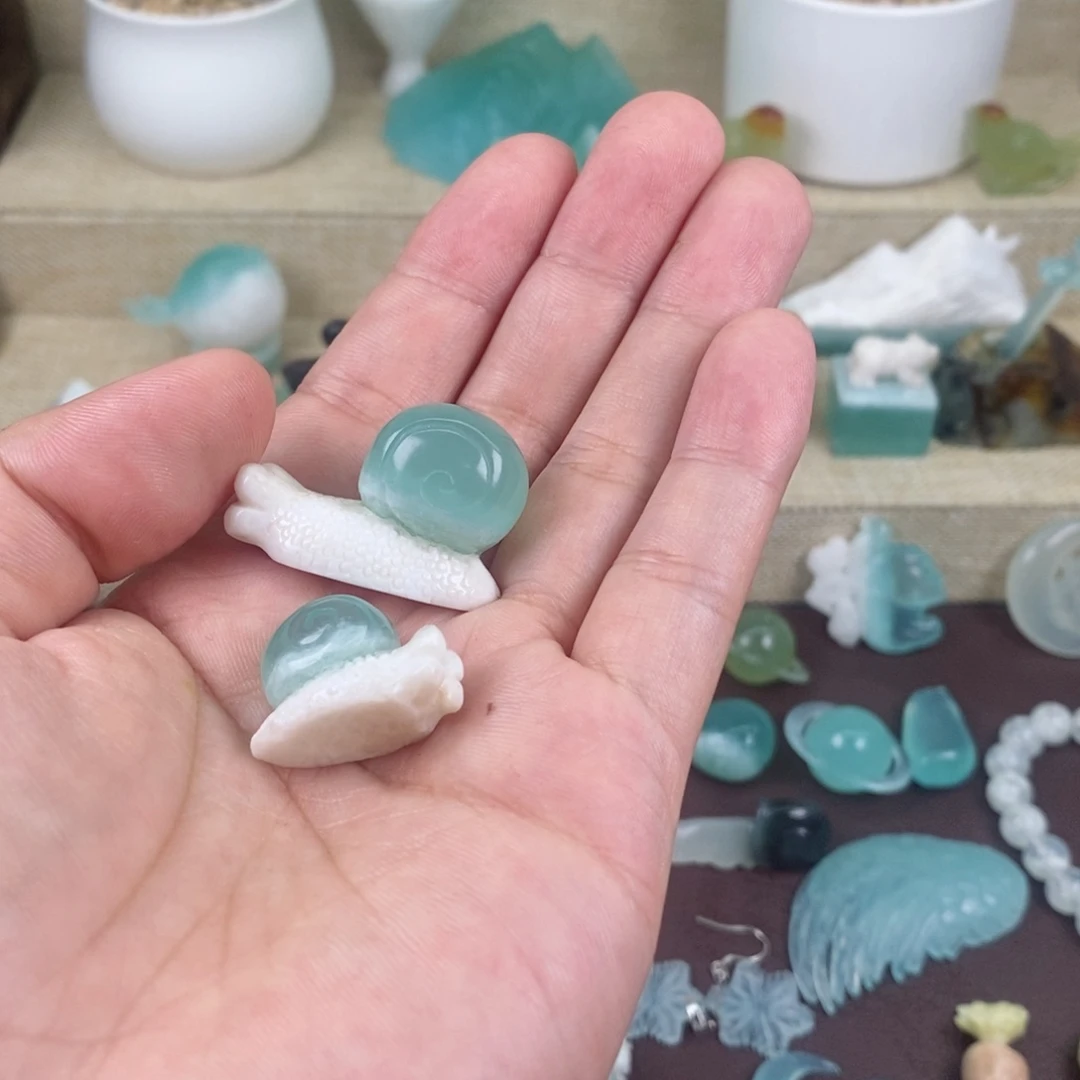 蛇纹石玉手串合金树*