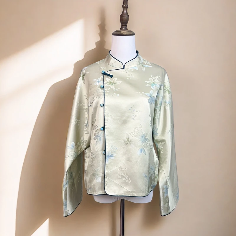 五号链接 桑蚕丝真丝宋锦女装直播扣号专拍新中式809--1299