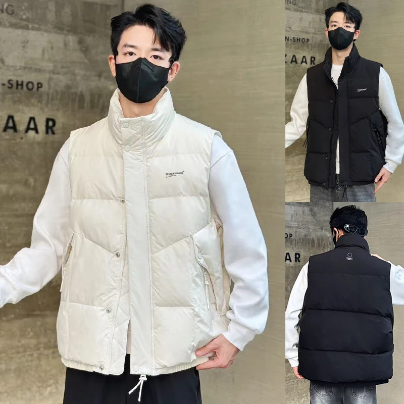 清货冬季新款羽绒马甲男背心羽绒服91301高端百搭男保暖厚款马夹