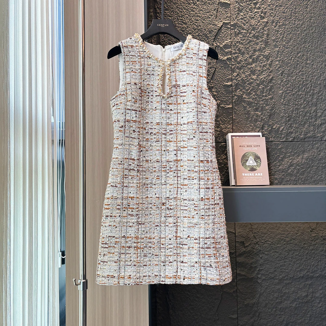 【CENFUN】* 小香风气质轻奢女装连衣裙E001179