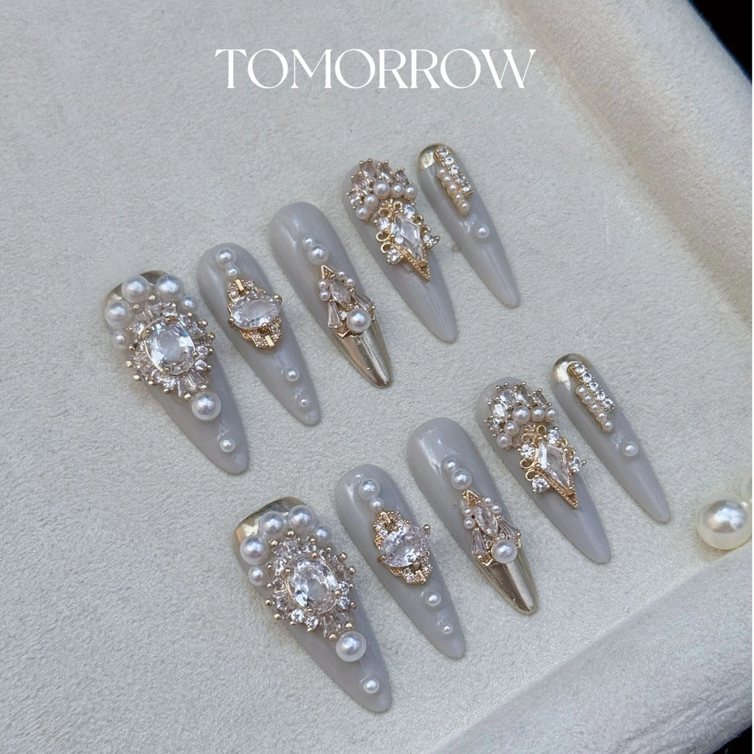 【都铎王朝】3.0CM 奢华宫廷婚甲 华丽 明天的穿戴甲