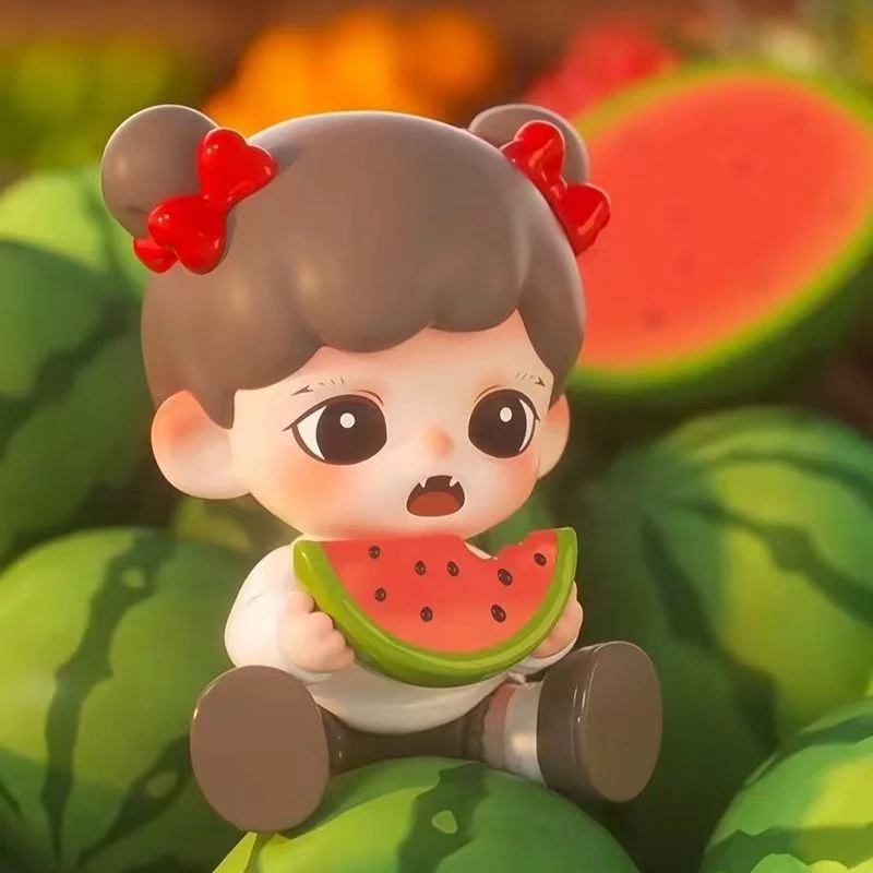 （拆盒）Zoraa我爱吃果果mini系列盲盒潮流公仔礼物