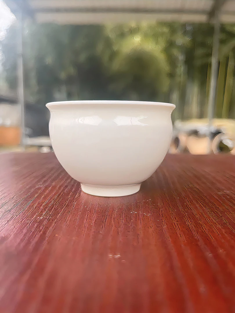 主人杯手绘陶瓷纯手工白瓷