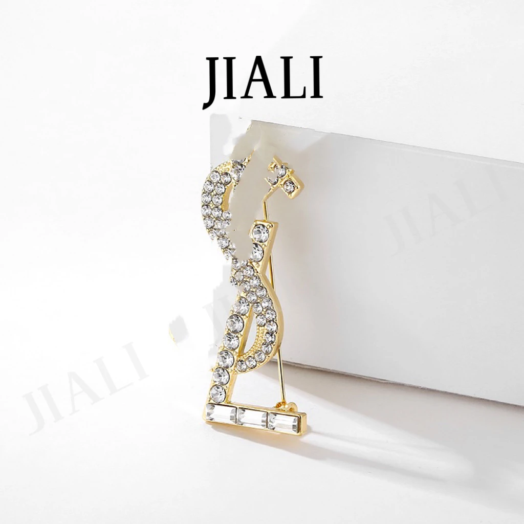 合金合成锆石胸针 JIALI(杨树林胸针)欧美风杨树林胸针