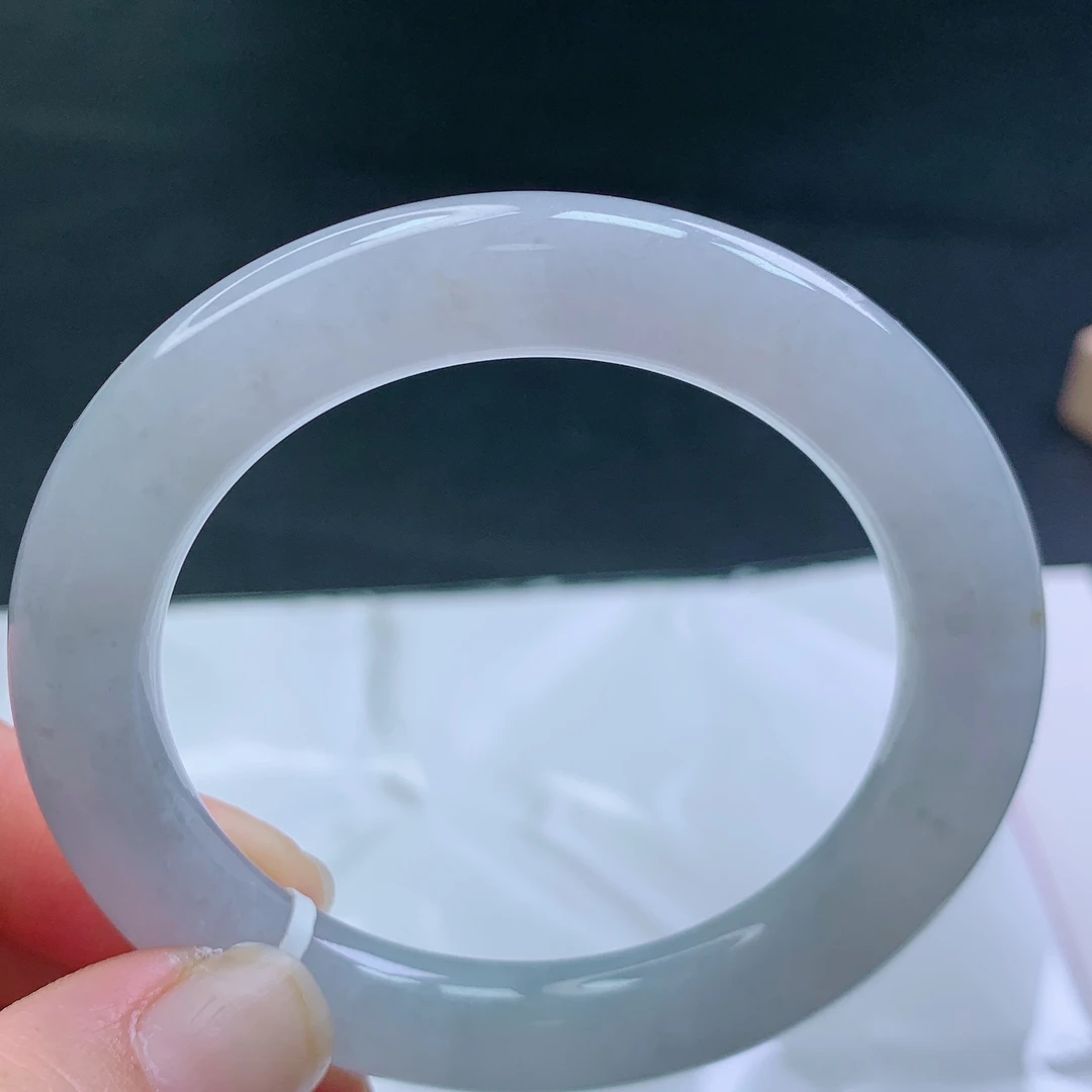 天然缅甸翡翠A货手镯54圈口