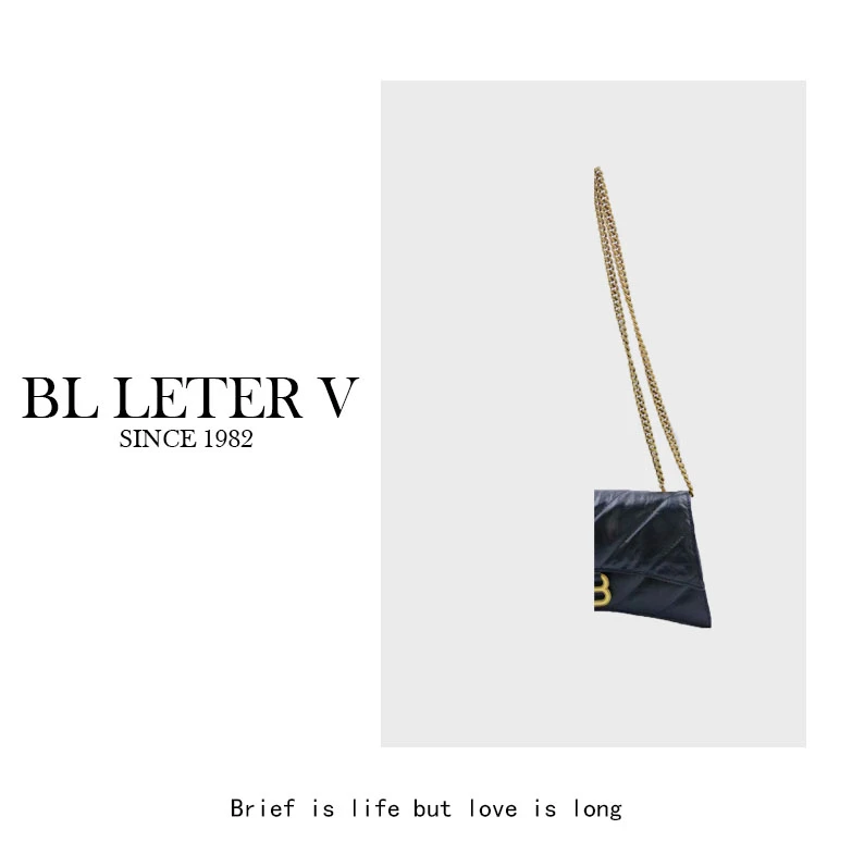 BL LETER V【菱格链条包】轻奢时尚百搭腋下包女小众单肩斜挎包