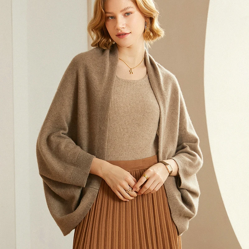 【C魅甄选】康赛妮baby山羊绒 宝藏单品 用实用单品羊绒披肩YM072