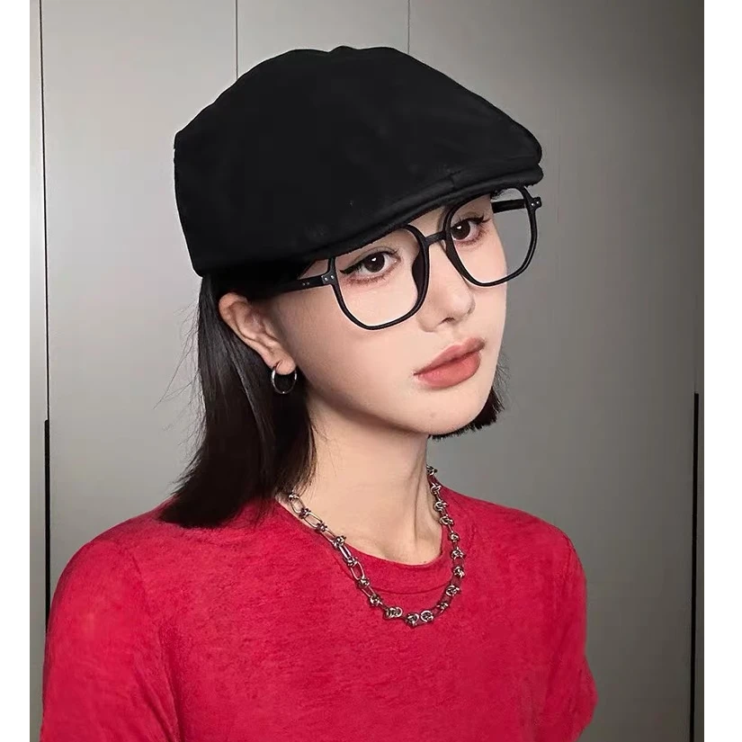 贝雷帽女ins韩版潮复古前进帽秋冬新款个性百搭时尚鸭舌2024夏季