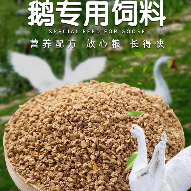 鹅饲料雏鹅小鹅青年鹅大鹅养殖专用鹅全价颗粒饲料鸡鸭鹅开口料
