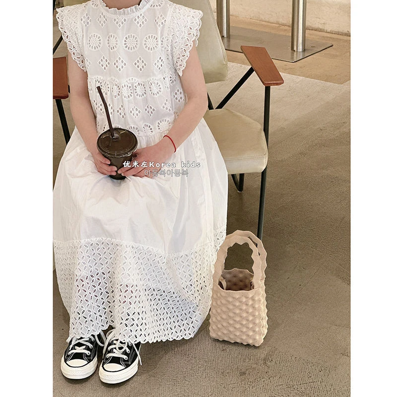 韩国童装女童连衣裙2025夏季新款儿童裙子女孩小中大童背心公主裙