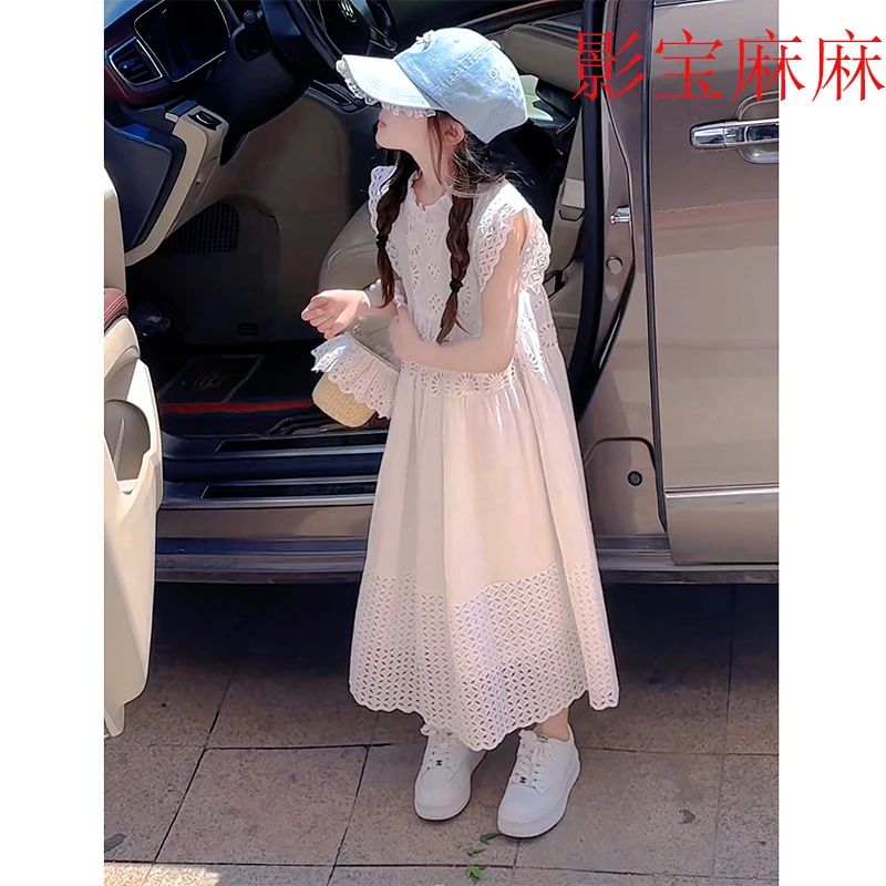 韩国童装女童连衣裙2025夏季新款儿童裙子女孩小中大童背心公主裙