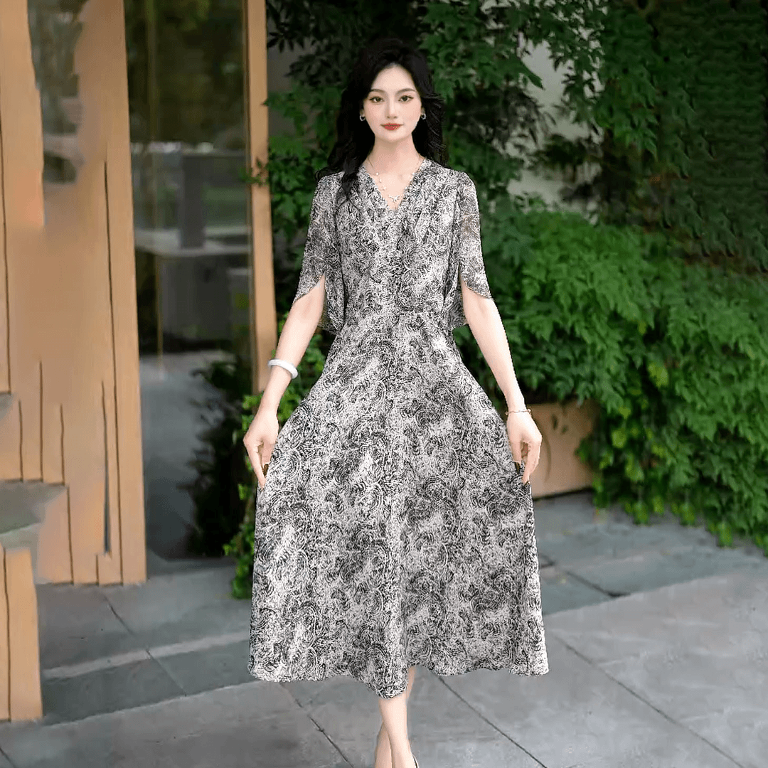 【AM】新款气质洋气时尚休闲减龄显瘦收腰女装连衣裙春夏穿搭#B47
