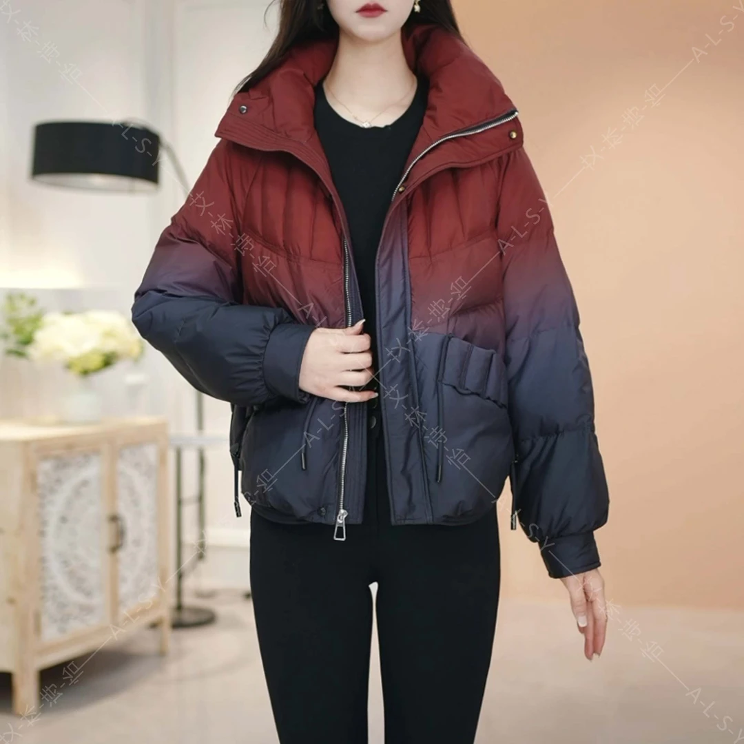 潮流时尚白鸭绒羽绒服女2024款冬装洋气保暖抗寒气质显瘦24D60