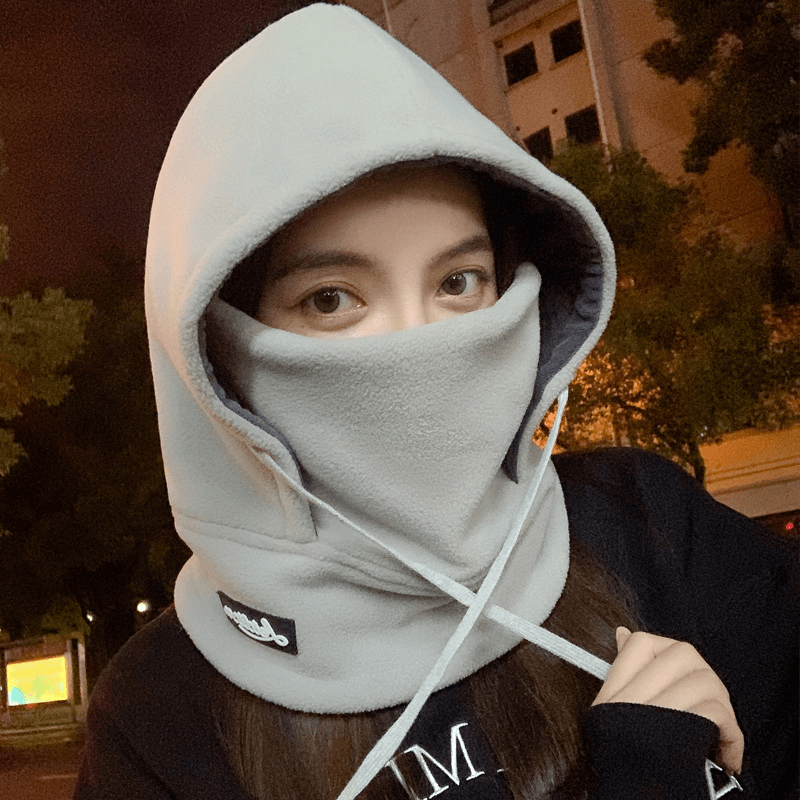 围脖帽子围巾一体防风防寒电动车骑行滑雪保暖头套男女加厚护脸