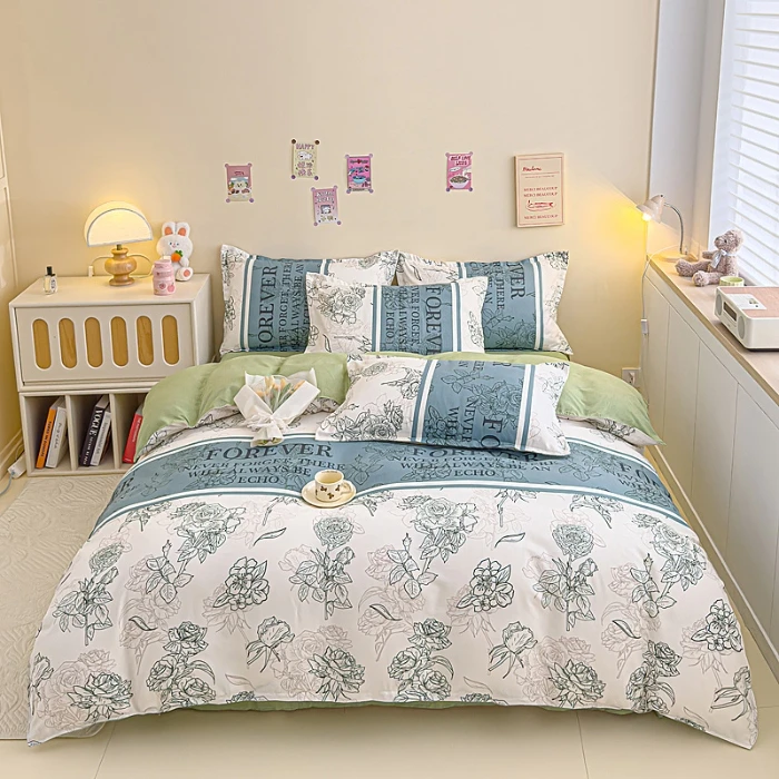 单被套单双人学生宿舍磨毛印花小清新